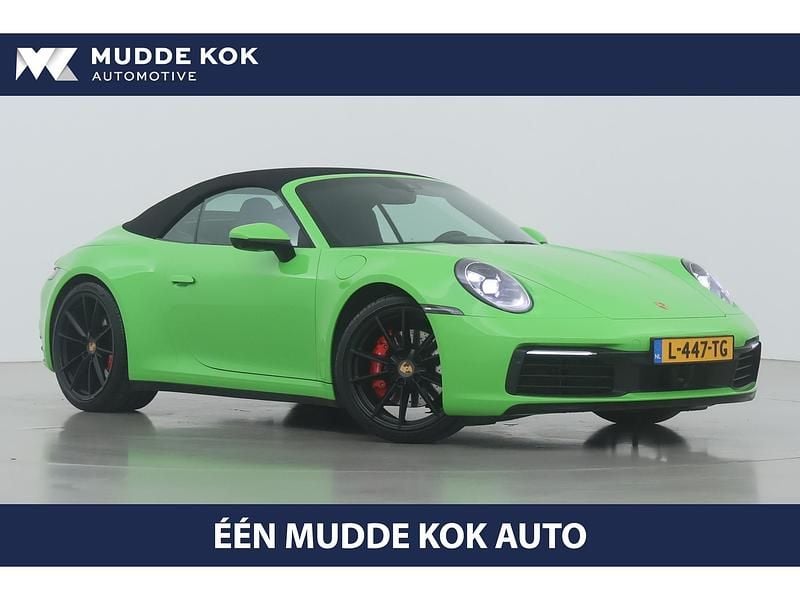Groen Occasion 2019 Porsche 911 Carrera 4S Cabriolet Sport Cabriolet | € 139.700 (Super prijs) - Afbeelding 1/4