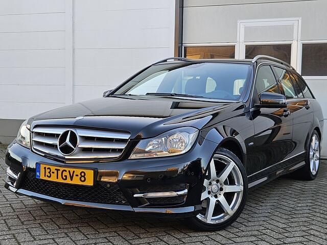 Zwart Gebruikt 2011 Mercedes C180 Business Stationwagen | € 7.950 (Eerlijke prijs) - Afbeelding 1/4