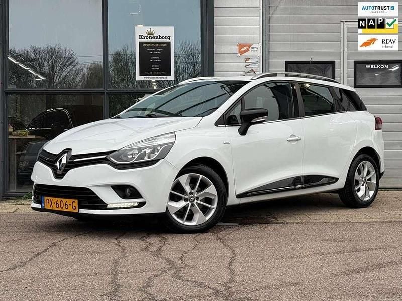 Wit Gebruikt 2017 Renault Clio GrandTour LIMITED Stationwagen | € 8.350 (Eerlijke prijs) - Afbeelding 1/4