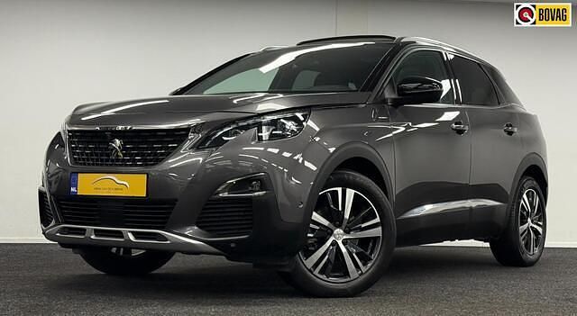 Grijs Gebruikt 2019 Peugeot 3008 GT-line SUV | € 24.995 (Eerlijke prijs) - Afbeelding 1/4