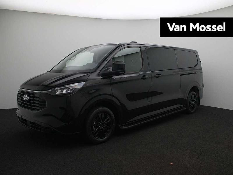 Zwart Nieuw 2025 Ford Transit Custom Platinum Van | € 50.175 (Super prijs) - Afbeelding 1/4