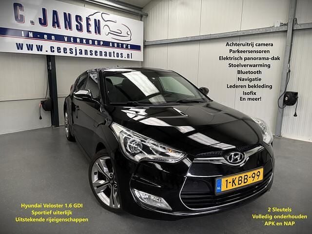 Zwart Occasion 2013 Hyundai Veloster Premium Hatchback | € 9.950 (Eerlijke prijs) - Afbeelding 1/4