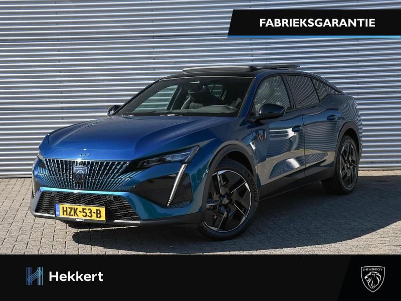 Blauw Nieuw 2025 Peugeot e-408 Avantage SUV | € 49.525 - Afbeelding 1/4