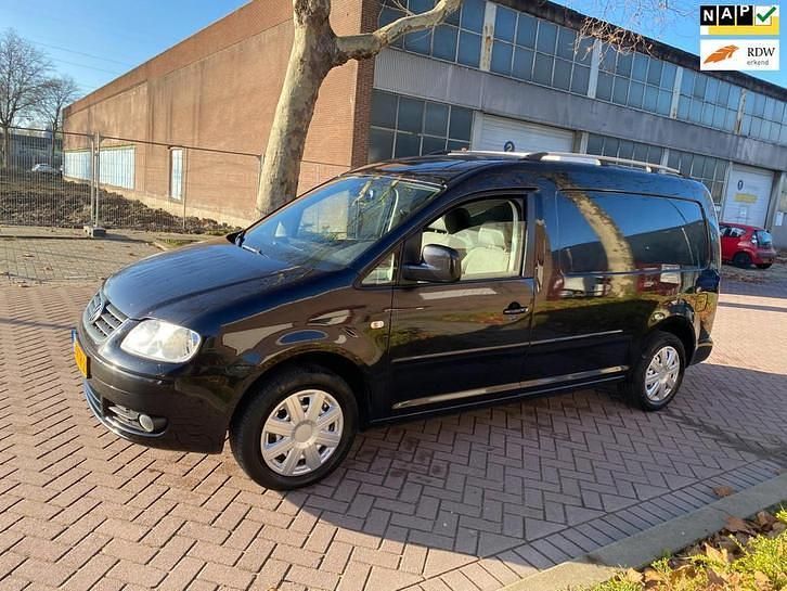 Zwart Occasion 2008 VW Caddy Maxi MPV | € 4.950 (Eerlijke prijs) - Afbeelding 1/4