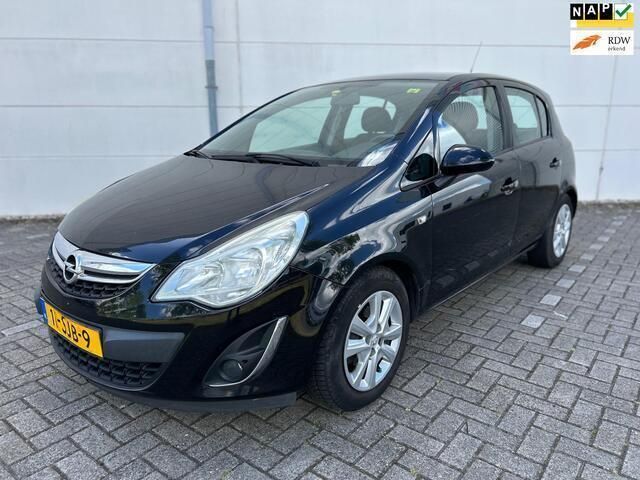 Zwart Gebruikt 2011 Opel Corsa Edition Hatchback | € 2.250 (Eerlijke prijs) - Afbeelding 1/4