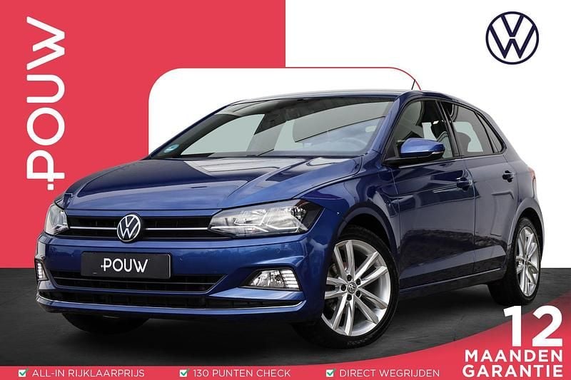 Blauw Gebruikt 2021 VW Polo Highline Hatchback | € 16.950 (Eerlijke prijs) - Afbeelding 1/4