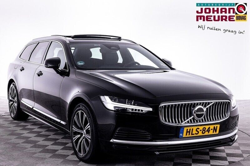 Zwart Gebruikt 2021 Volvo V90 Inscription Stationwagen | € 39.990 (Super prijs) - Afbeelding 1/4