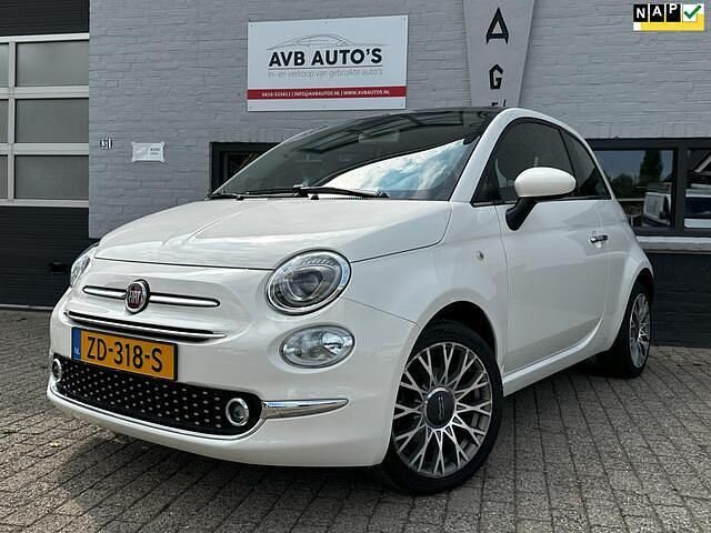 Wit Gebruikt 2019 Fiat 500 Lounge Hatchback | € 11.450 (Eerlijke prijs) - Afbeelding 1/4