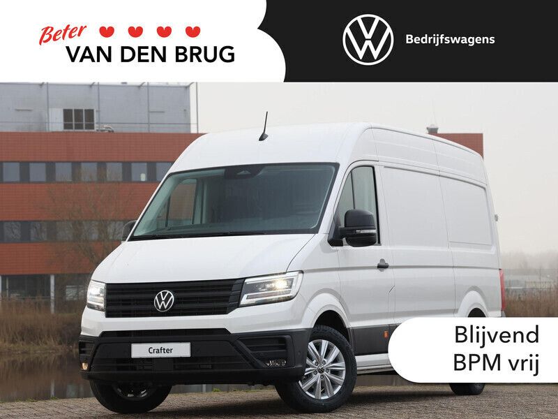 Wit Nieuw 2024 VW Crafter Exclusive Van | € 47.995 (Iets duurder) - Afbeelding 1/3