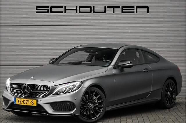Grijs Gebruikt 2016 Mercedes C300 Prestige Coupé | € 27.900 (Super prijs) - Afbeelding 1/3