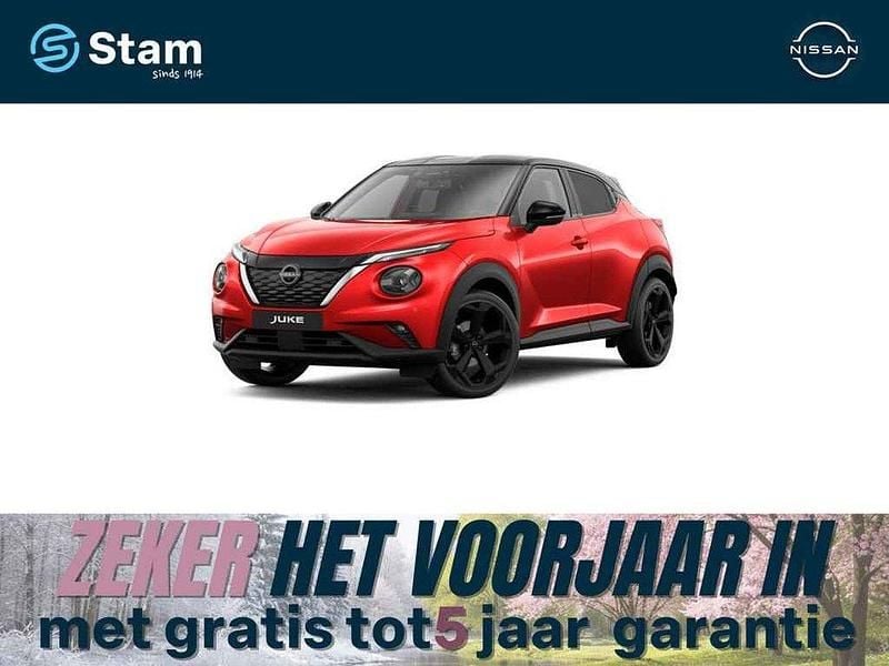 Nieuw Nissan Juke Pack 143 PK (105 kW) 2025 Rood, metallic lak SUV