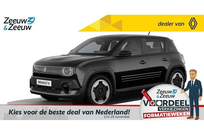 Zwart Nieuw 2025 Renault R4 Evolution SUV | € 32.670 - Afbeelding 1/4