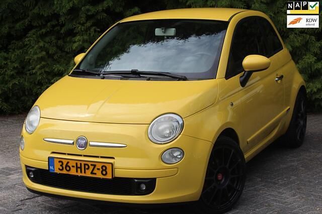 Geel Gebruikt 2009 Fiat 500 Sport Hatchback | € 2.895 (Goede deal) - Afbeelding 1/4