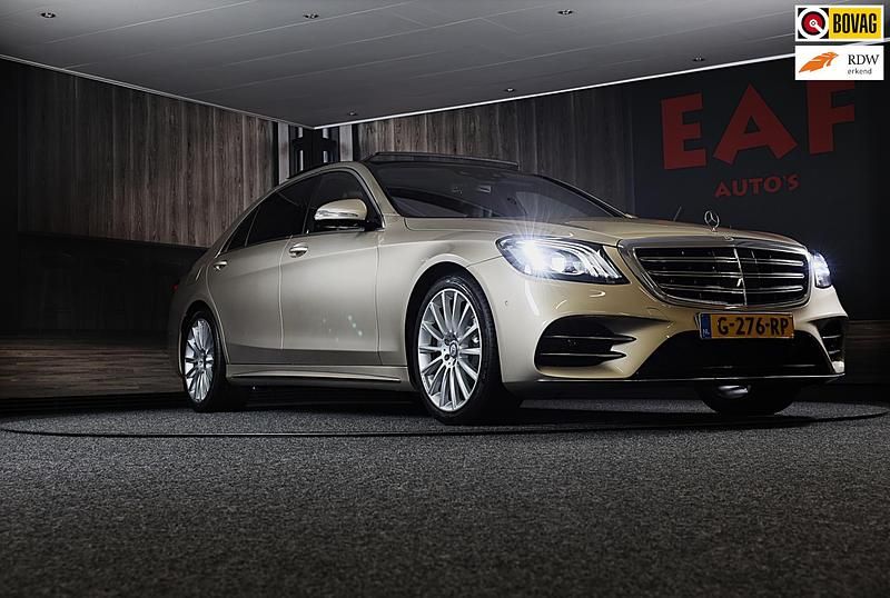 Grijs Gebruikt 2019 Mercedes S500 AMG line Sedan | € 67.950 - Afbeelding 1/3