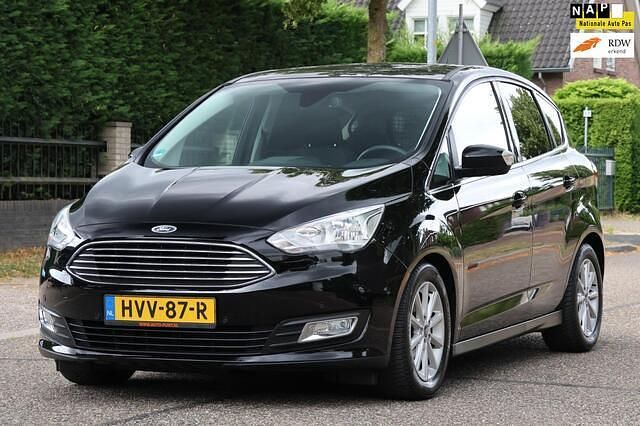 Zwart Gebruikt 2017 Ford C-MAX Titanium MPV | € 10.995 (Eerlijke prijs) - Afbeelding 1/4