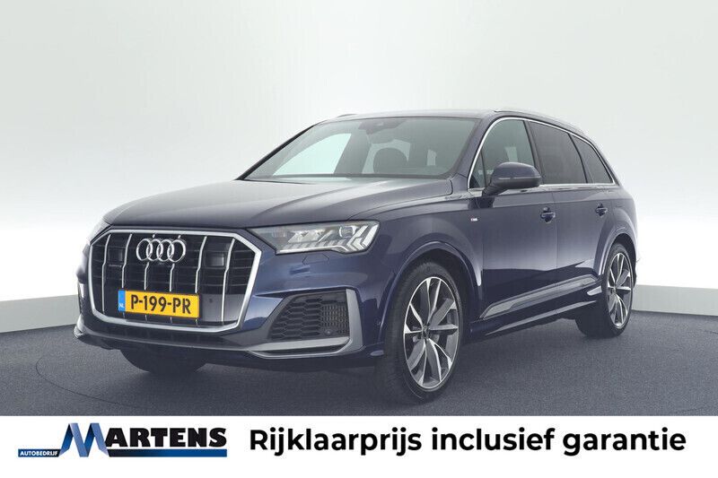 Blauw Gebruikt 2021 Audi Q7 S-Line SUV | € 52.949 (Super prijs) - Afbeelding 1/4