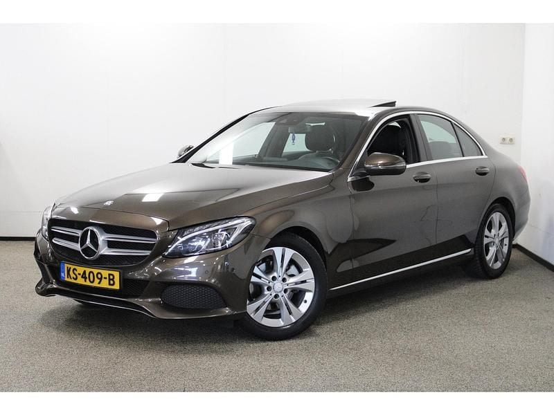 Bruin Gebruikt 2016 Mercedes C180 Prestige Sedan | € 13.950 (Super prijs) - Afbeelding 1/4