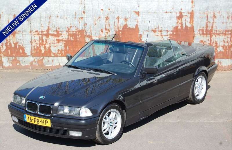 Zwart Gebruikt 1993 BMW 325 Cabriolet Cabriolet | € 12.950 - Afbeelding 1/4