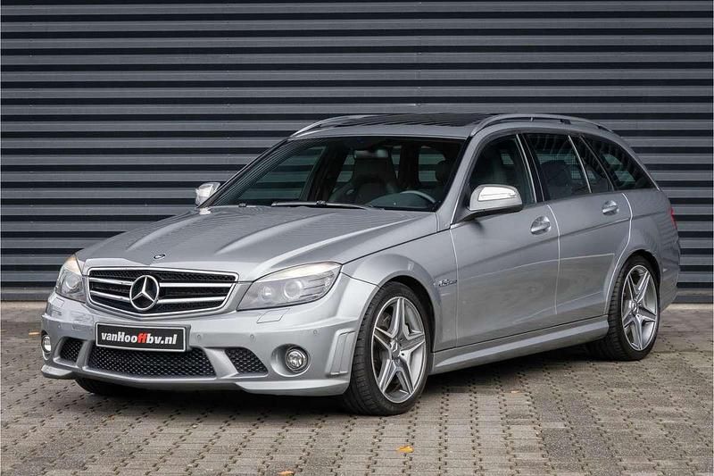 Grijs Gebruikt 2008 Mercedes C63 AMG AMG Stationwagen | € 29.900 (Super prijs) - Afbeelding 1/4