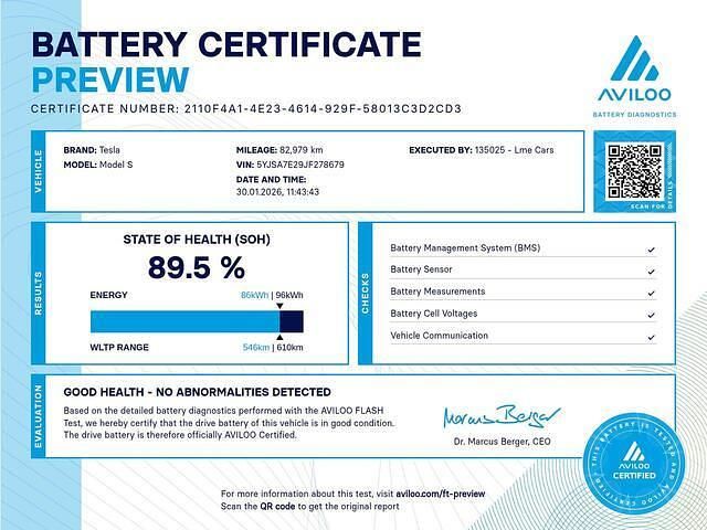 Occasion Tesla Model S 306 kW (417 PK) 2018 Zwart (metallic) Hatchback