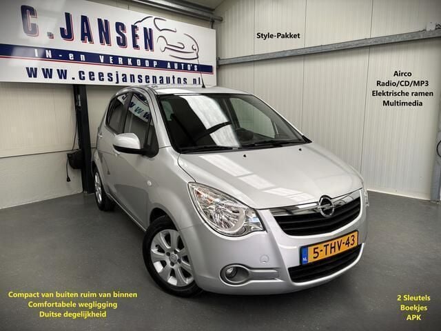 Grijs, metallic lak Gebruikt 2008 Opel Agila Enjoy Hatchback | € 3.399 (Iets duurder) - Afbeelding 1/4