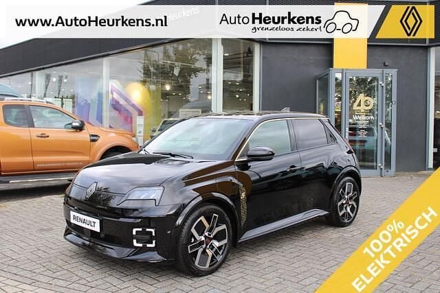 Zwart Nieuw 2025 Renault R5 Iconic Hatchback | € 28.945 (Super prijs) - Afbeelding 1/4