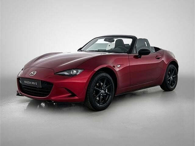 46v (soul red crystal m) (rood parelmoer) Nieuw 2025 Mazda MX5 Prime-Line Cabriolet | € 40.950 (Super prijs) - Afbeelding 1/4