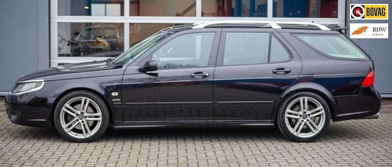 Zwart Occasion 2014 Saab 9-5 Aero Stationwagen | € 12.750 - Afbeelding 1/4