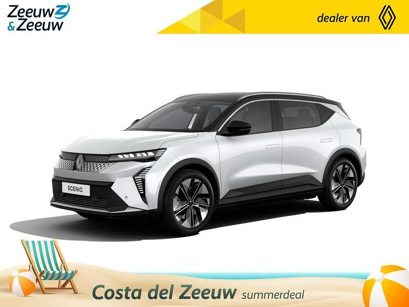 Twotone blanc nacré / noir étoilé Nieuw 2025 Renault Scénic Techno MPV | € 46.665 (Iets duurder) - Afbeelding 1/4