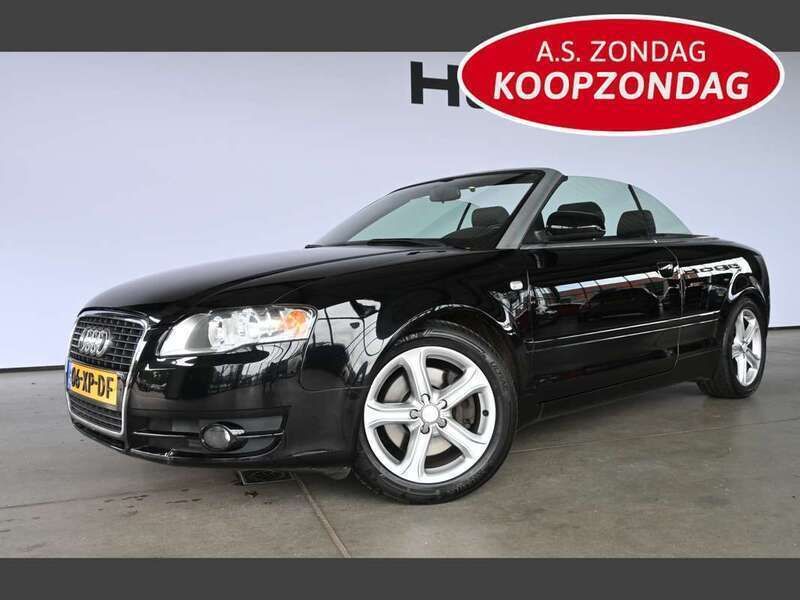 Zwart Gebruikt 2007 Audi A4 Cabriolet Sport Cabriolet | € 4.440 - Afbeelding 1/4