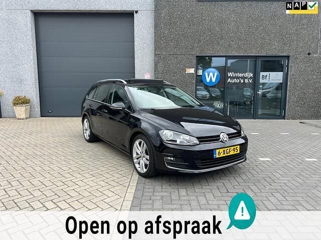 Zwart Gebruikt 2014 VW Golf VII Highline Stationwagen | € 10.940 (Eerlijke prijs) - Afbeelding 1/4