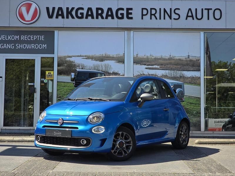 Blauw Gebruikt 2019 Fiat 500C Sport Cabriolet | € 11.900 (Eerlijke prijs) - Afbeelding 1/4
