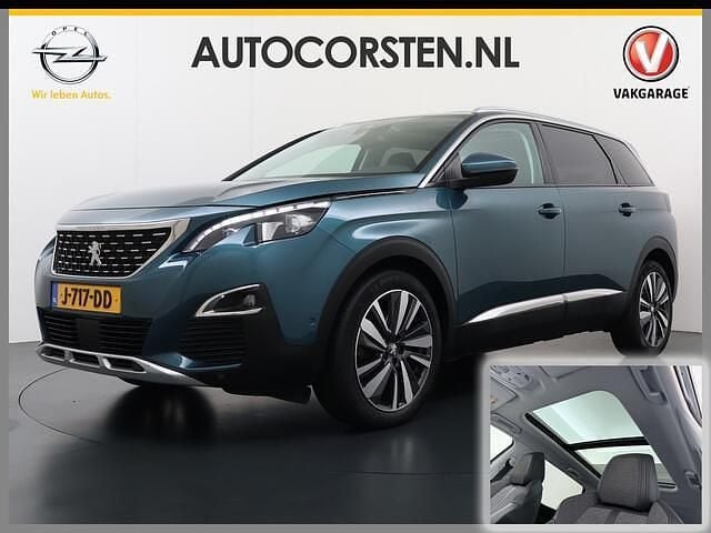 Groen (metallic) Gebruikt 2020 Peugeot 5008 Premium MPV | € 21.895 (Goede deal) - Afbeelding 1/4