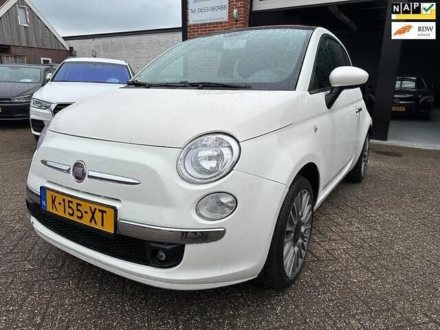 Wit Gebruikt 2015 Fiat 500C Lounge Cabriolet | € 6.950 (Goede deal) - Afbeelding 1/4
