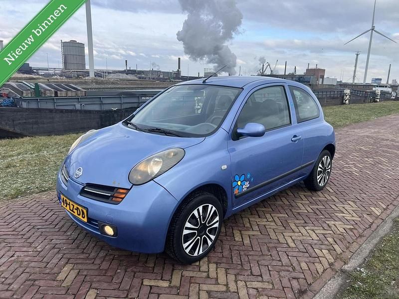 Blauw Occasion 2003 Nissan Micra Acenta Hatchback | € 999 (Eerlijke prijs) - Afbeelding 1/4