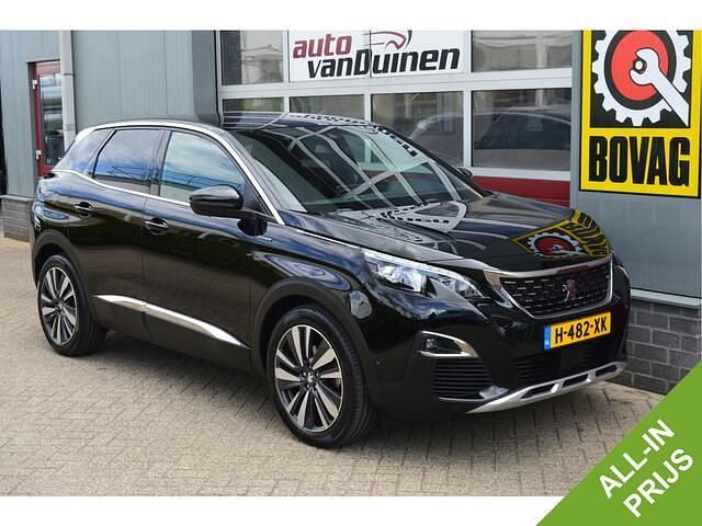 Zwart Gebruikt 2020 Peugeot 3008 GT-line SUV | € 18.445 (Eerlijke prijs) - Afbeelding 1/4