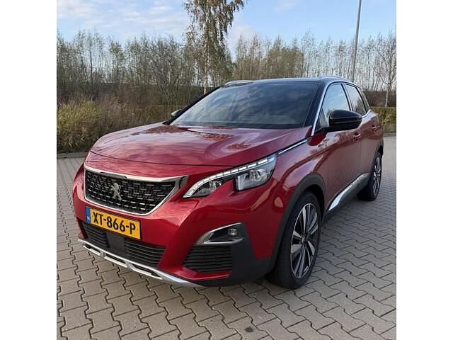 Rood Gebruikt 2019 Peugeot 3008 GT-line SUV | € 14.500 (Goede deal) - Afbeelding 1/4