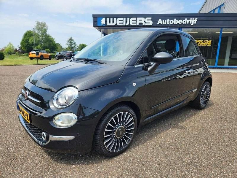 Zwart Gebruikt 2016 Fiat 500 Lounge Hatchback | € 7.250 (Eerlijke prijs) - Afbeelding 1/4