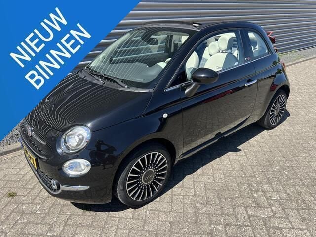 Zwart Gebruikt 2016 Fiat 500C Lounge Cabriolet | € 11.900 (Eerlijke prijs) - Afbeelding 1/4