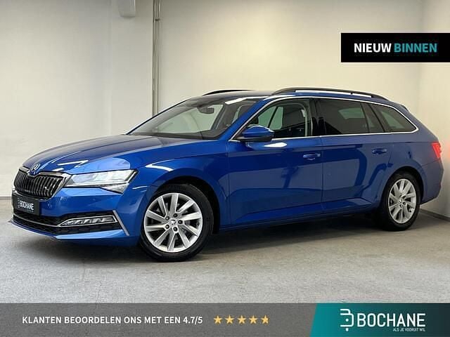 Occasion Skoda Superb Business Line 218 PK (160 kW) 2020 Blauw Stationwagen