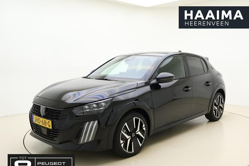 Zwart Nieuw 2025 Peugeot 208 GT Hatchback | € 33.950 (Eerlijke prijs) - Afbeelding 1/4