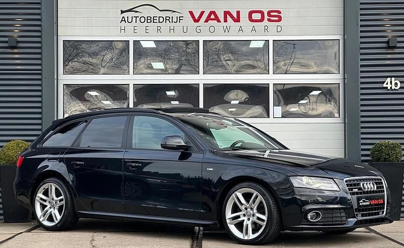 Zwart (metallic) Gebruikt 2009 Audi A4 S-Line Stationwagen | € 9.450 (Duur) - Afbeelding 1/4