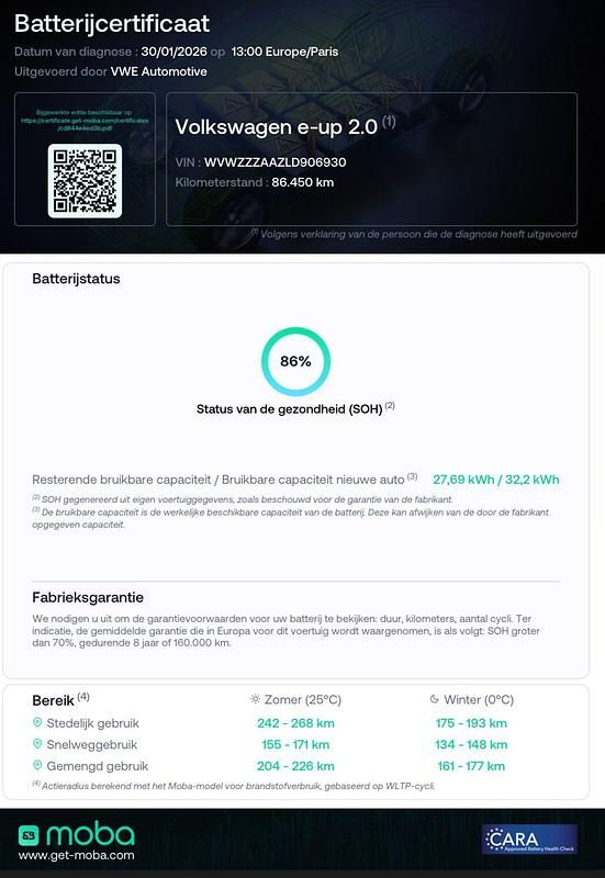 Occasion VW e-up! 61 kW (83 PK) 2020 Wit Hatchback