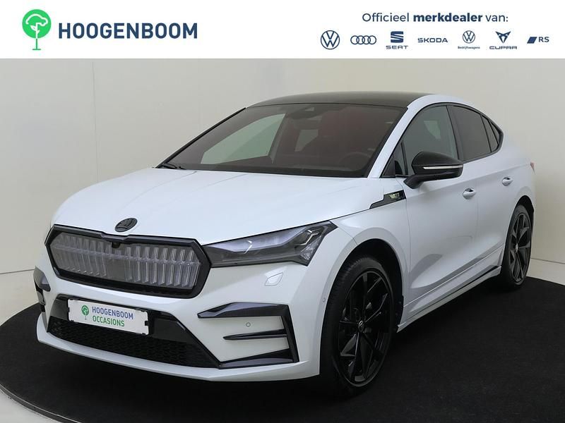 Wit Gebruikt 2024 Skoda Enyaq iV RS SUV | € 51.750 - Afbeelding 1/4