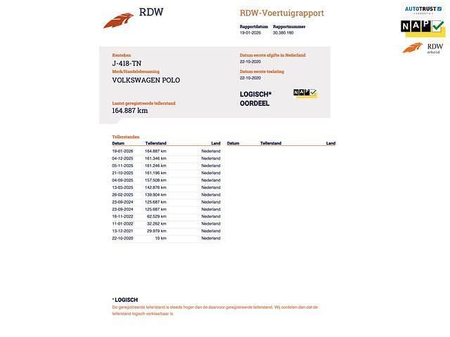 Zwart Occasion 2020 VW Polo Business Hatchback | € 13.495 (Goede deal) - Afbeelding 1/3