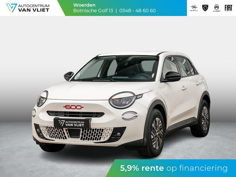 Wit Nieuw 2024 Fiat 600E Red SUV | € 27.790 - Afbeelding 1/1