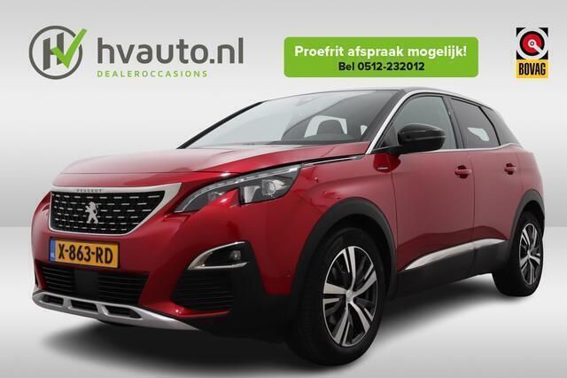 Rood, metallic lak Gebruikt 2020 Peugeot 3008 GT-line SUV | € 19.900 (Eerlijke prijs) - Afbeelding 1/4