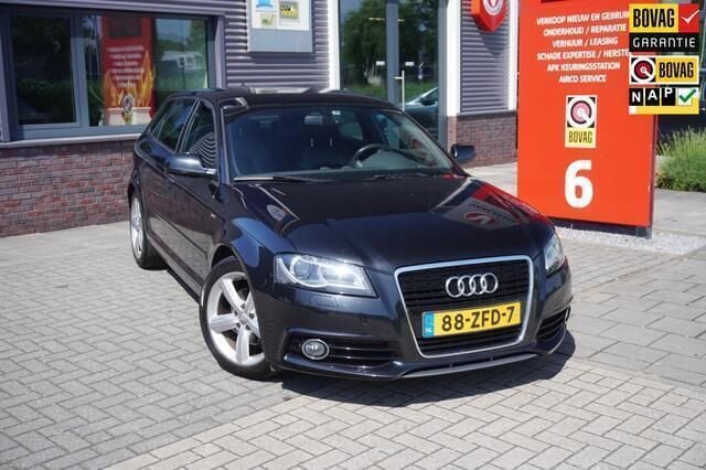 Zwart Gebruikt 2012 Audi A3 Sportback S-Line Hatchback | € 7.295 (Eerlijke prijs) - Afbeelding 1/4