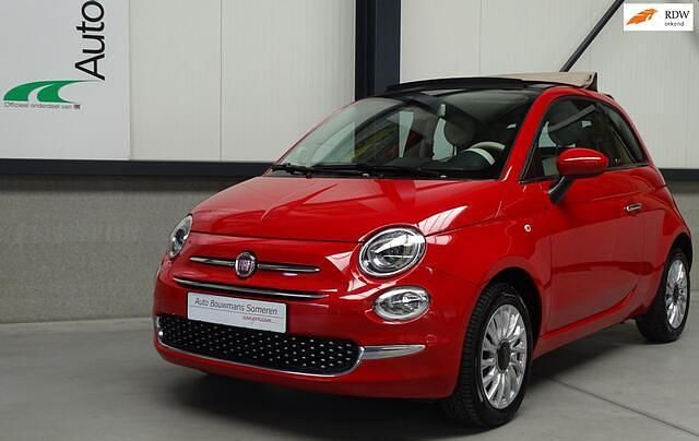 Occasion Fiat 500C Lounge 69 PK (50 kW) 2019 Rood Cabriolet