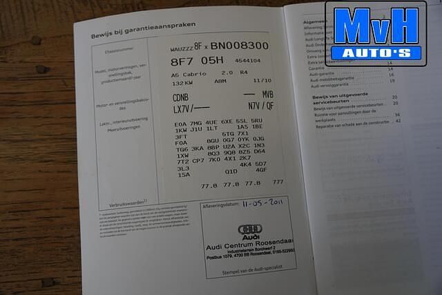 Occasion Audi A5 Cabriolet S-Line 178 PK (130 kW) 2011 Grijs (metallic) Cabriolet